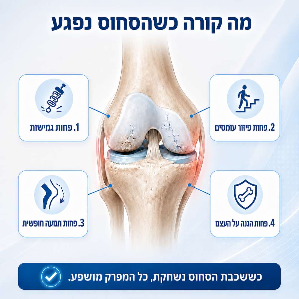 מה קורה כשהסחוס נפגע