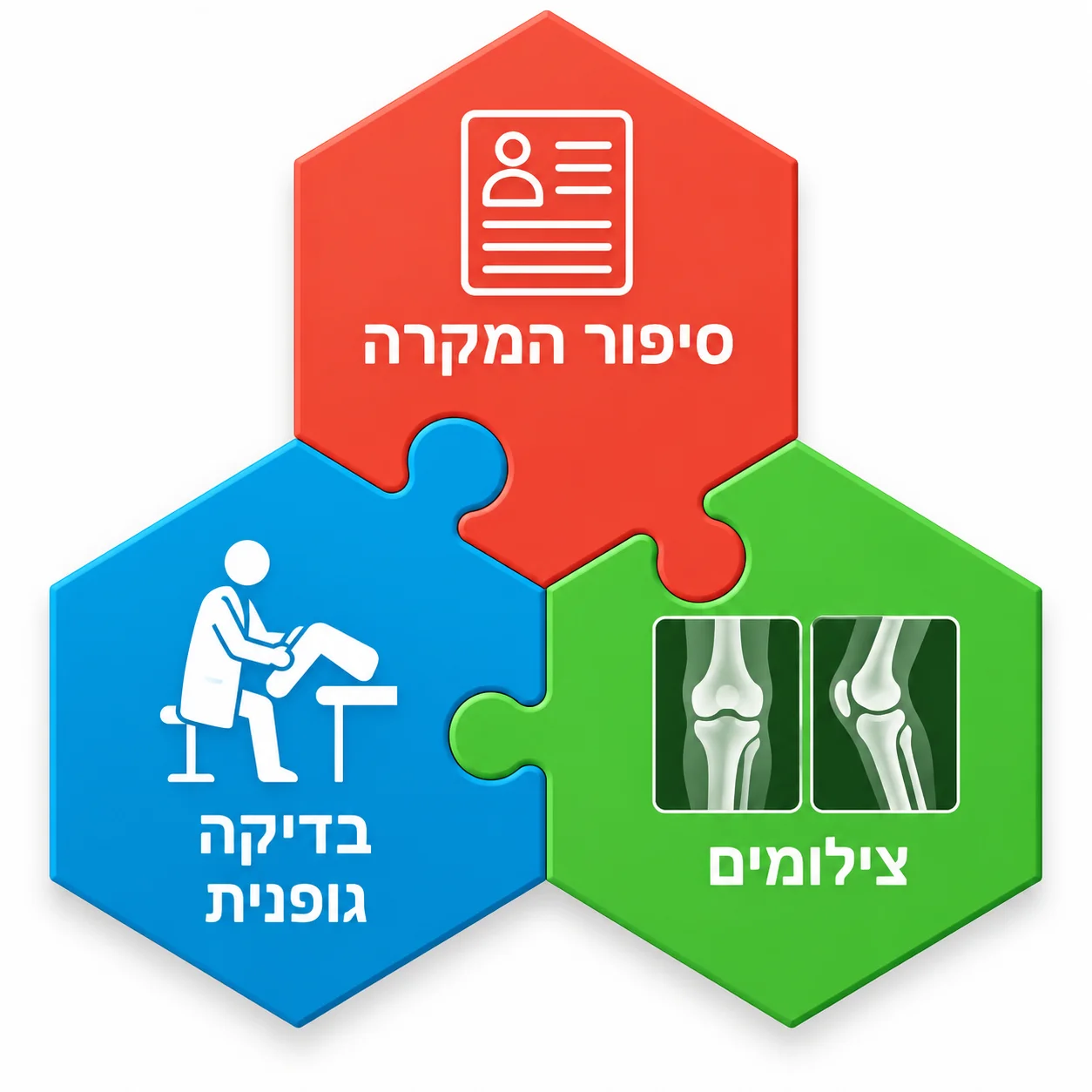 איור שמציג איך מודדים אם עוצמת הכאב קובעת מתי צריך החלפת ברך?